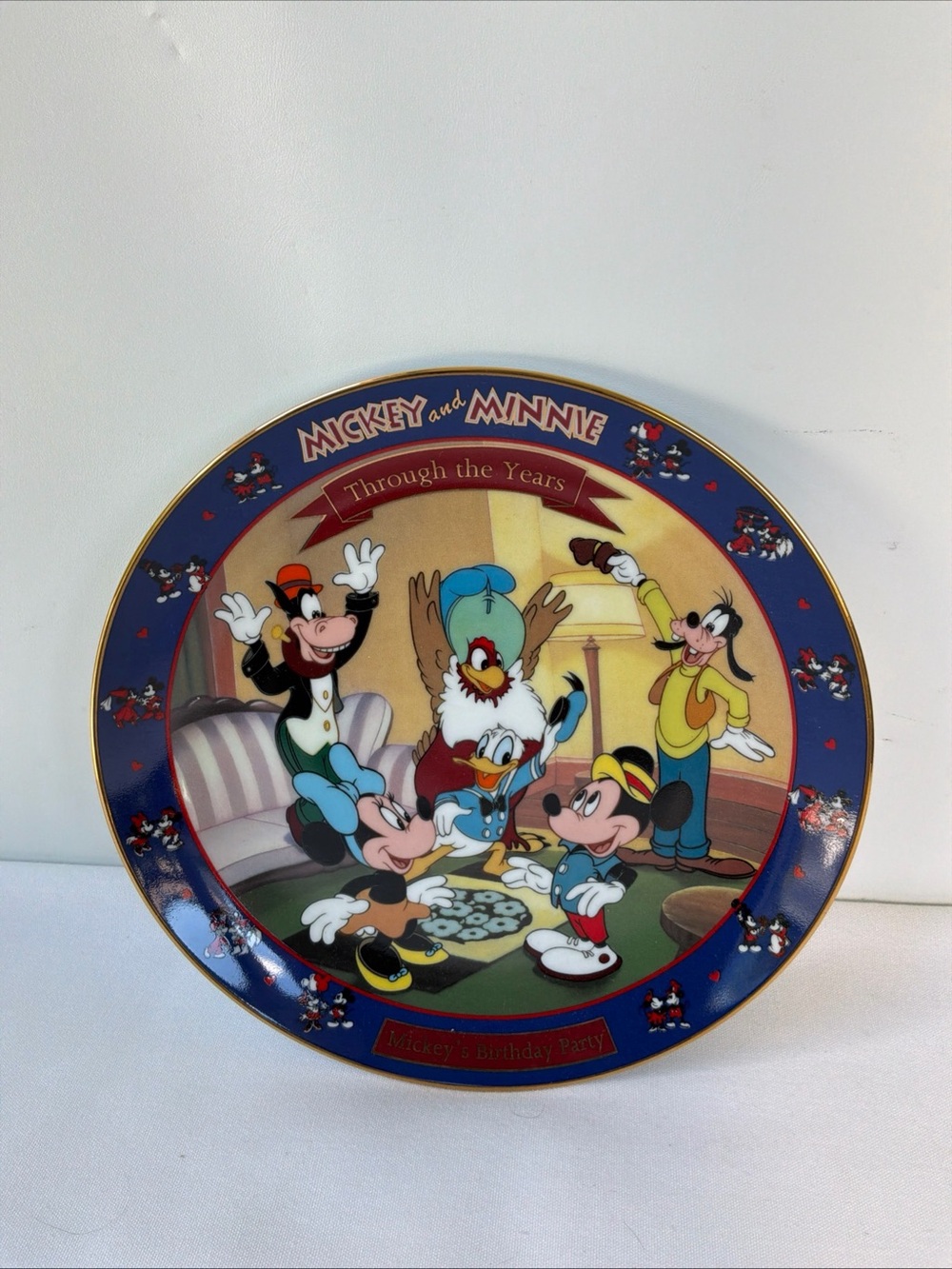 Mickey & Minnie 'Through the Years' Collector Plate - Multi